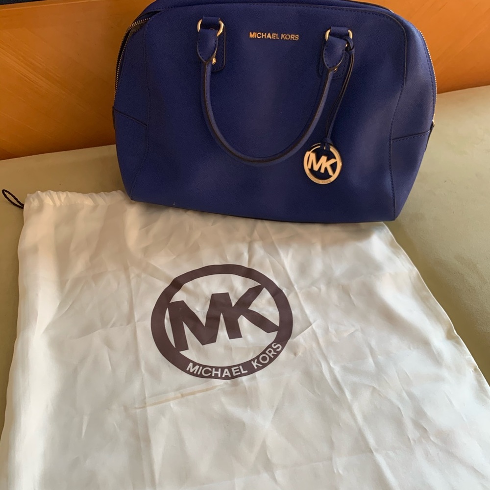 Michael Kors royal blue purse